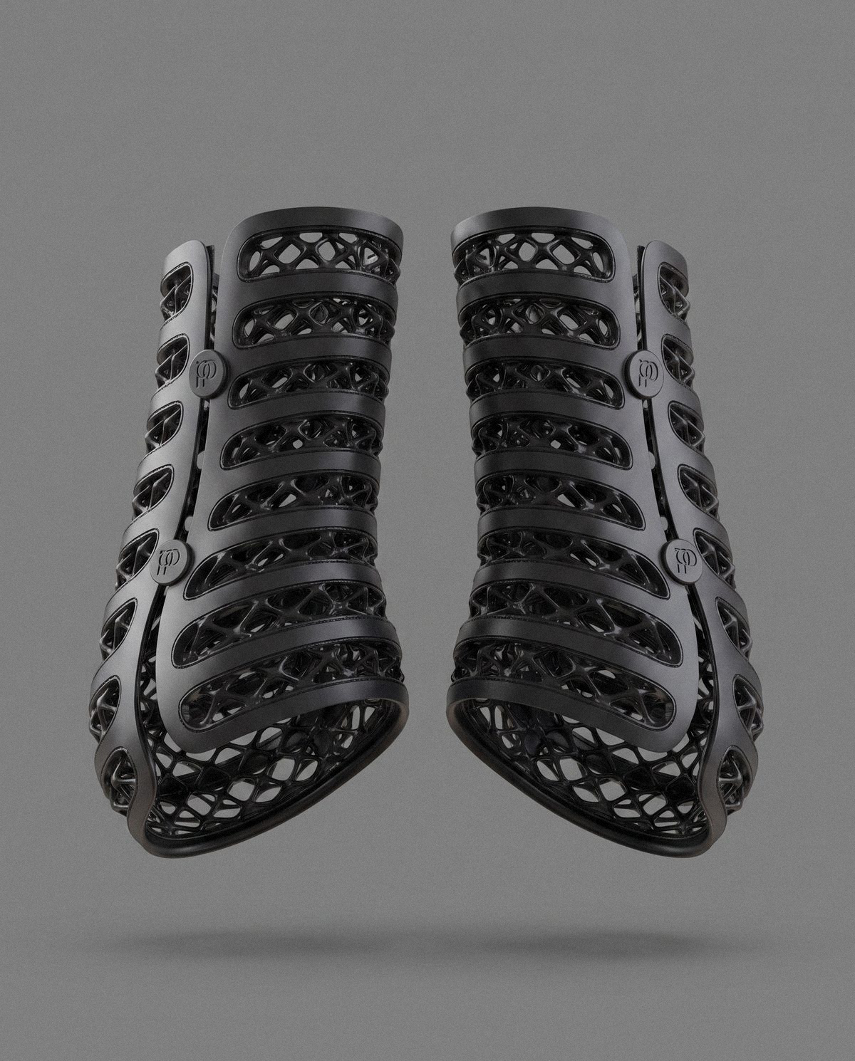 A matched pair of Galopp boots, the lattice open along the back